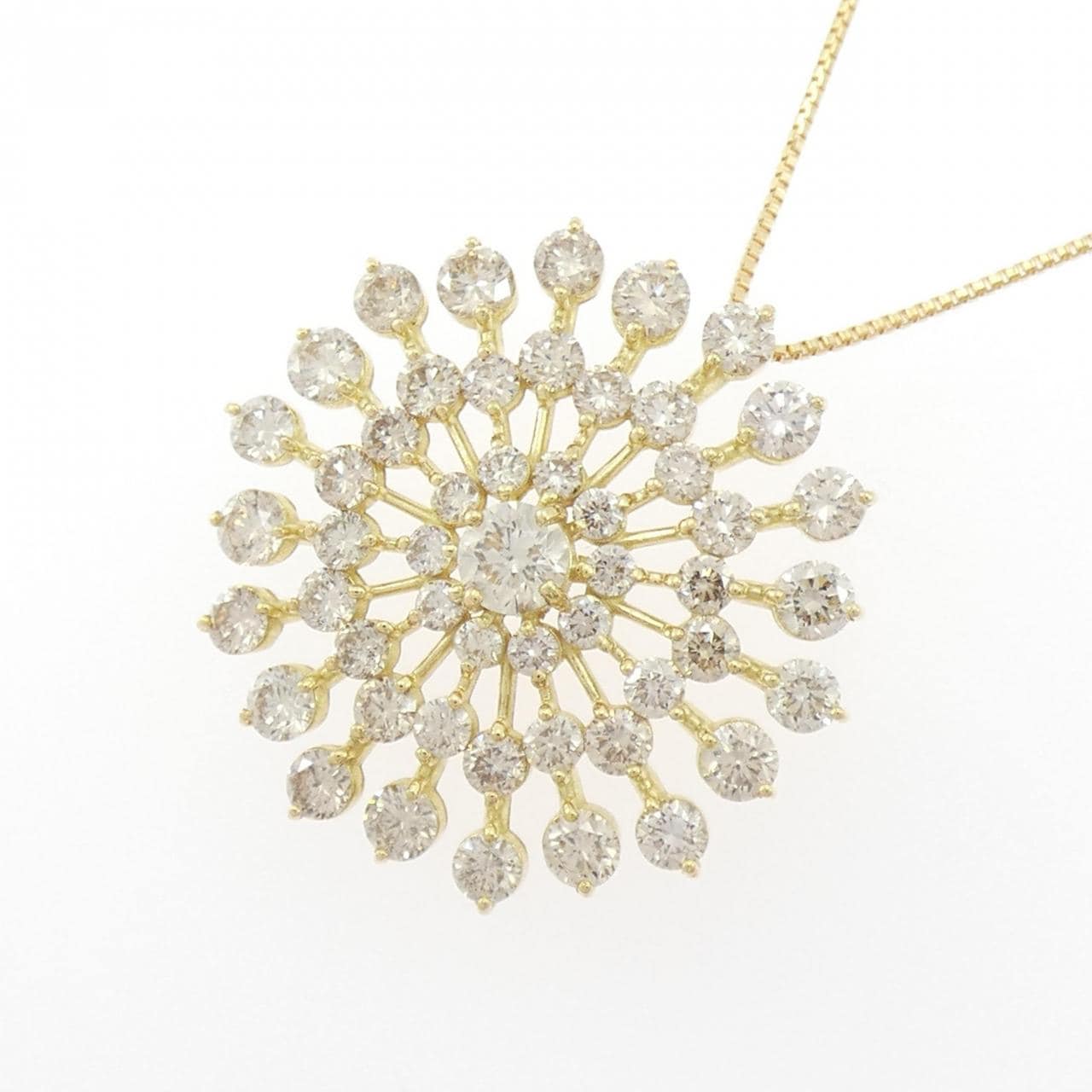 K18YG ダイヤモンド ネックレス 2.00CT