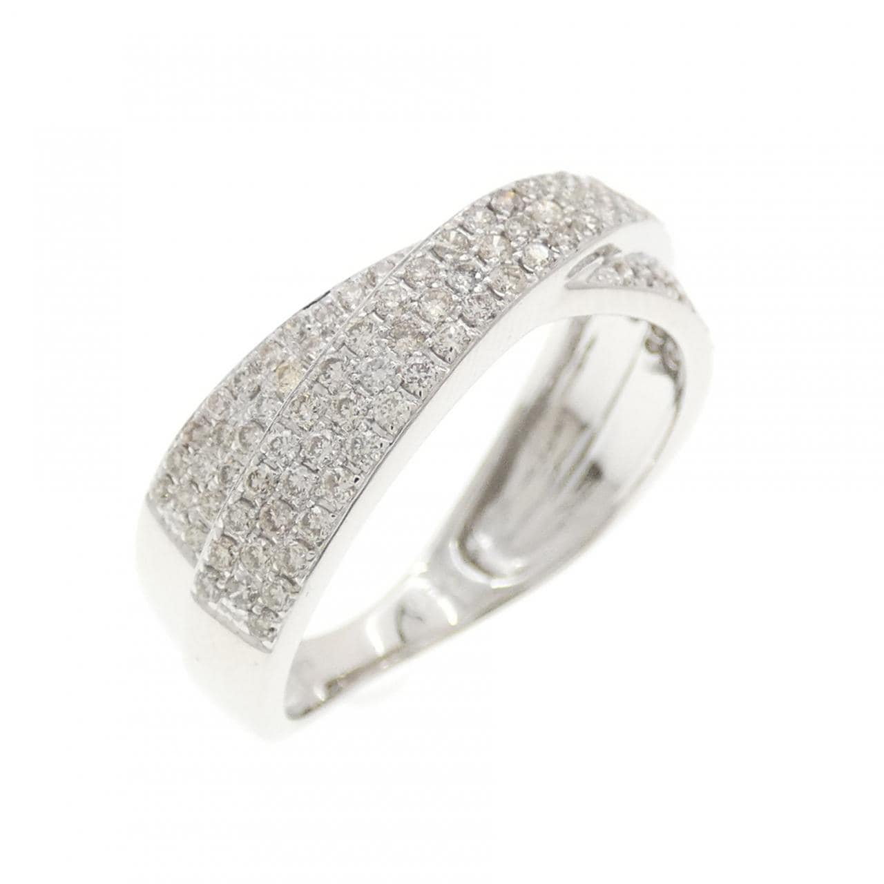 K18WG ダイヤモンド リング 0.59CT