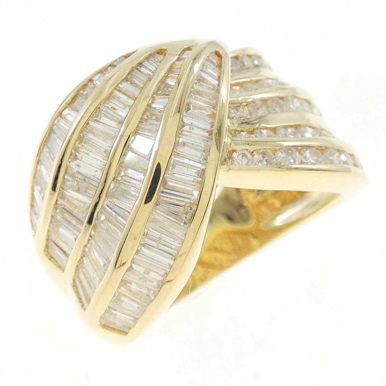 K18YG ダイヤモンド リング 2.00CT