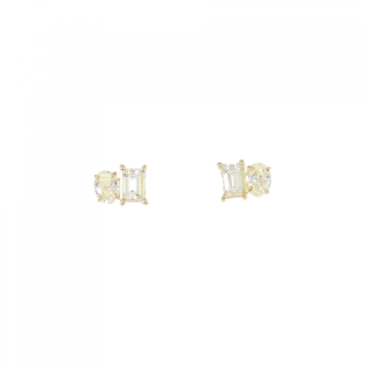 [BRAND NEW] K18YG Diamond earrings 0.60CT