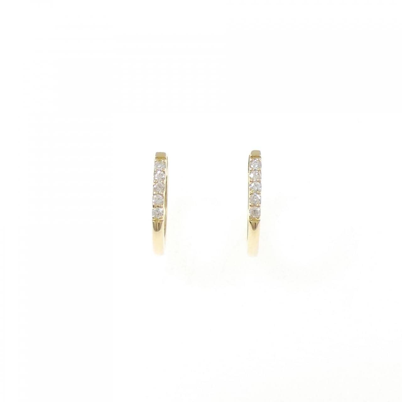 【リメイク】K18YG ダイヤモンド ピアス 0.10CT