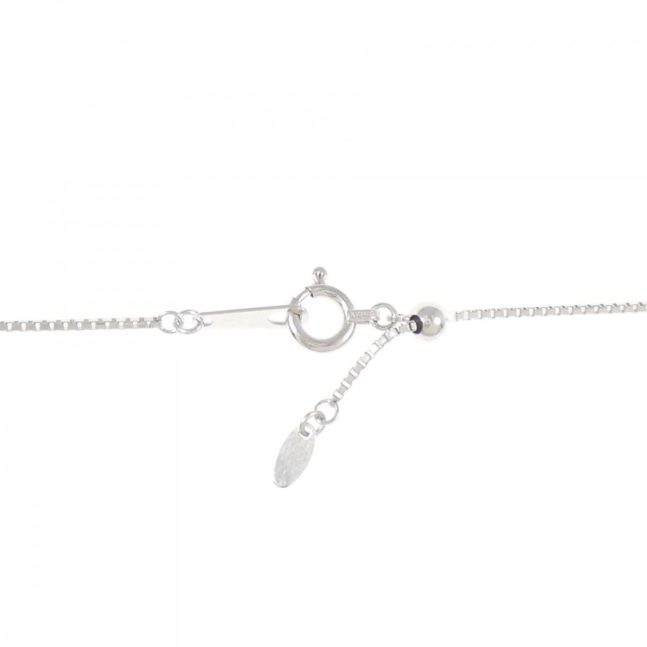 K18WG 黒蝶パール ネックレス mm