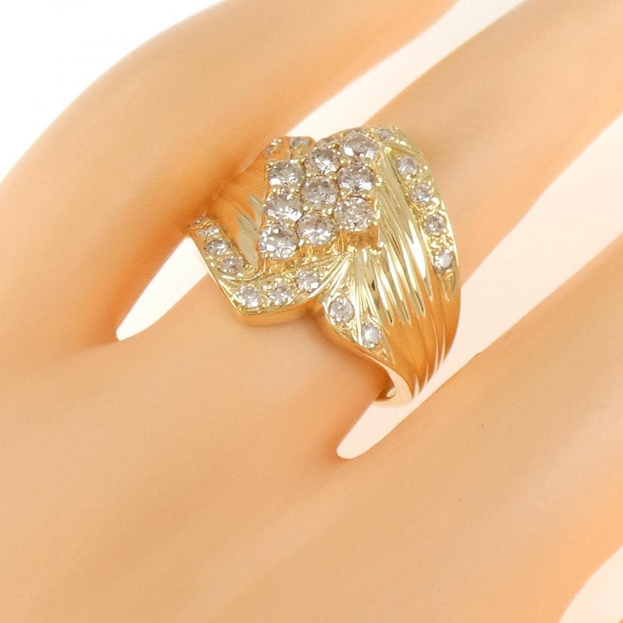 K18YG ダイヤモンド リング 1.00CT