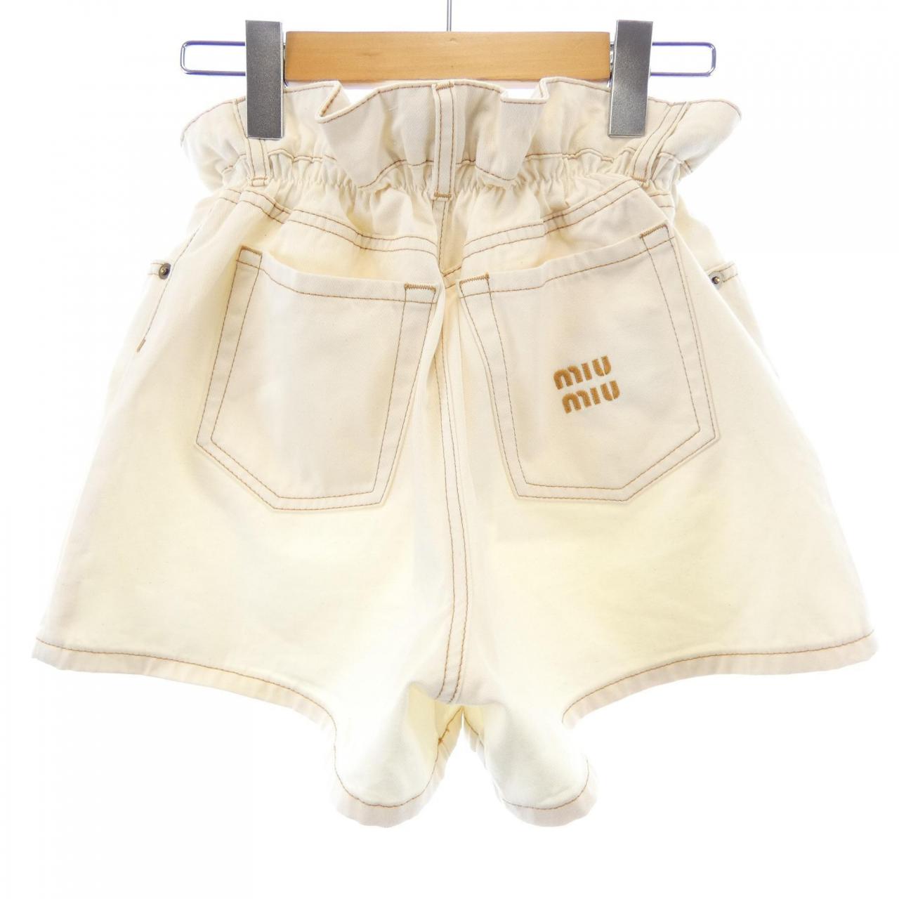 ミュウミュウ MIU MIU GWP424 S231 13WH ショートパンツ