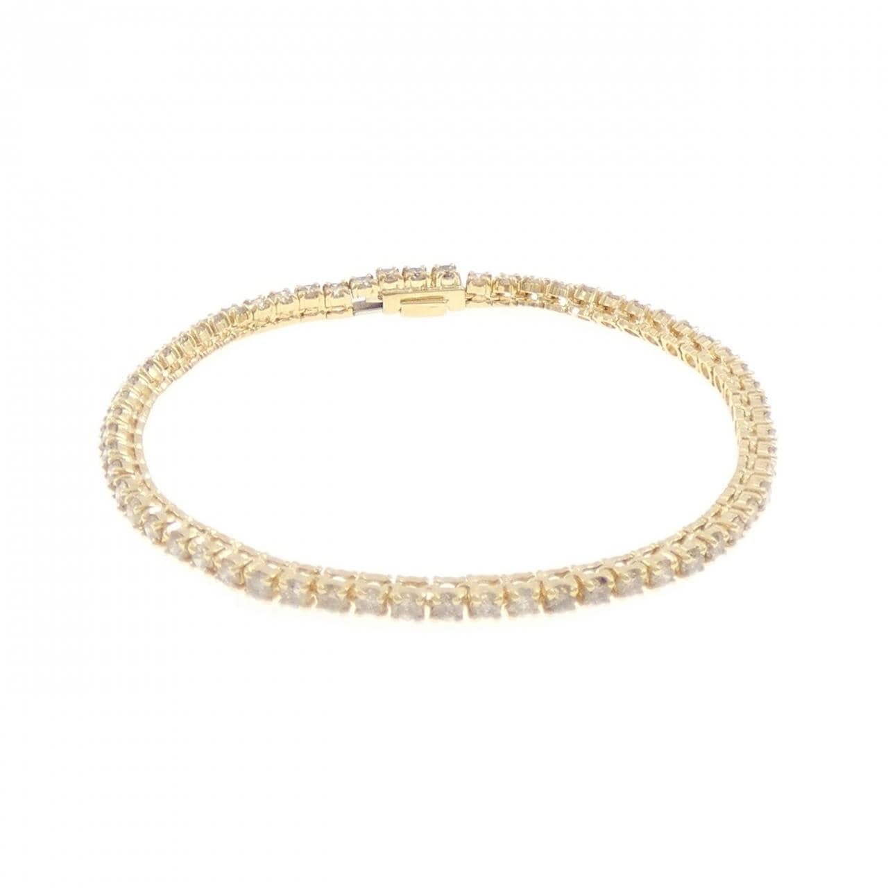 K18YG ダイヤモンド ブレスレット 3.30CT