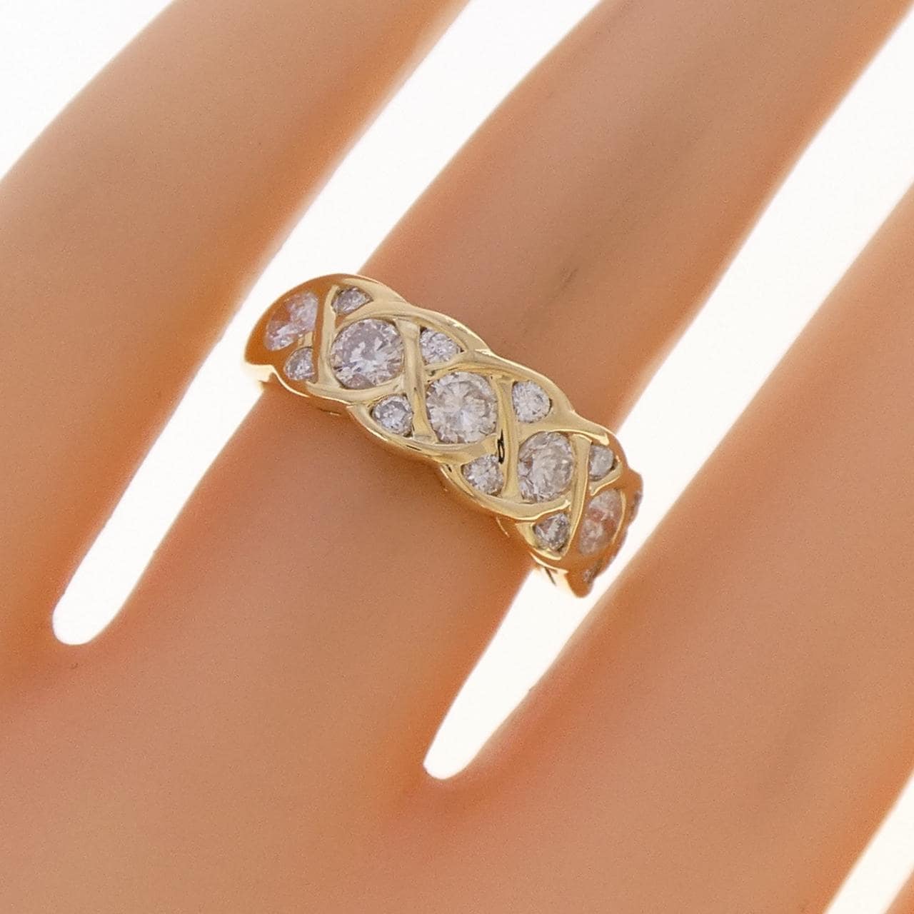 K18YG ダイヤモンド リング 1.02CT