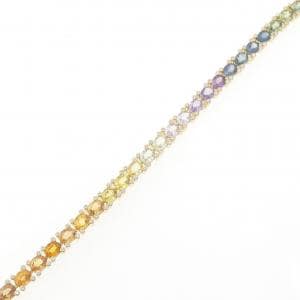 K18YG サファイヤ ブレスレット 15.86CT