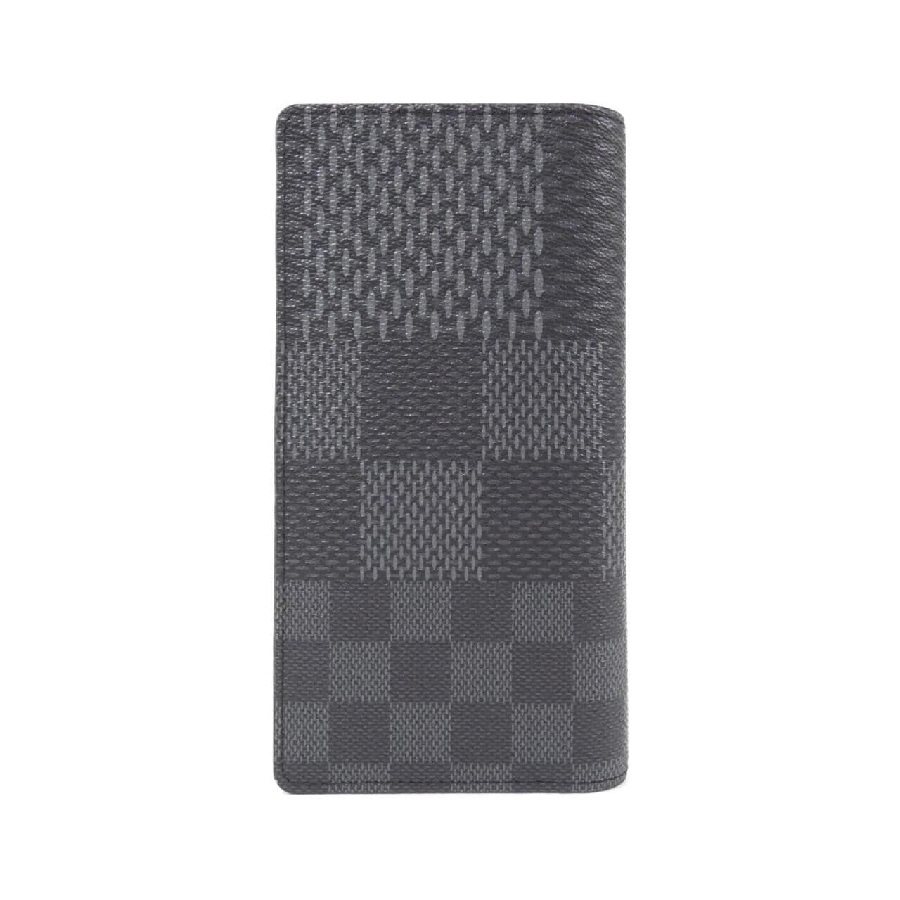 LOUIS VUITTON Damier Graphite 3D Portefeuille Brazza N60436 Wallet