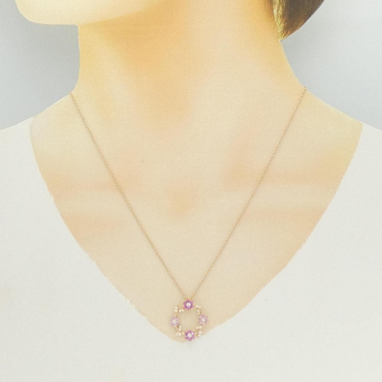ポンテヴェキオ サファイヤ ネックレス 0.50CT