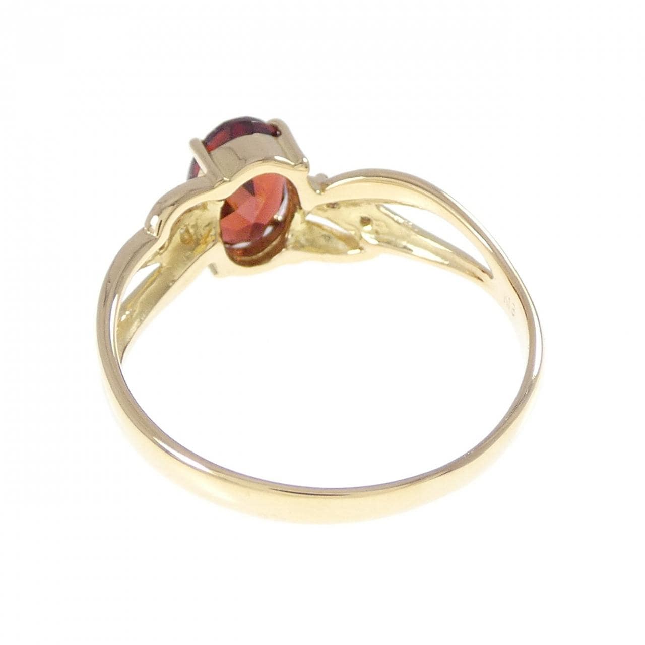 K18YG ガーネット リング 0.86CT