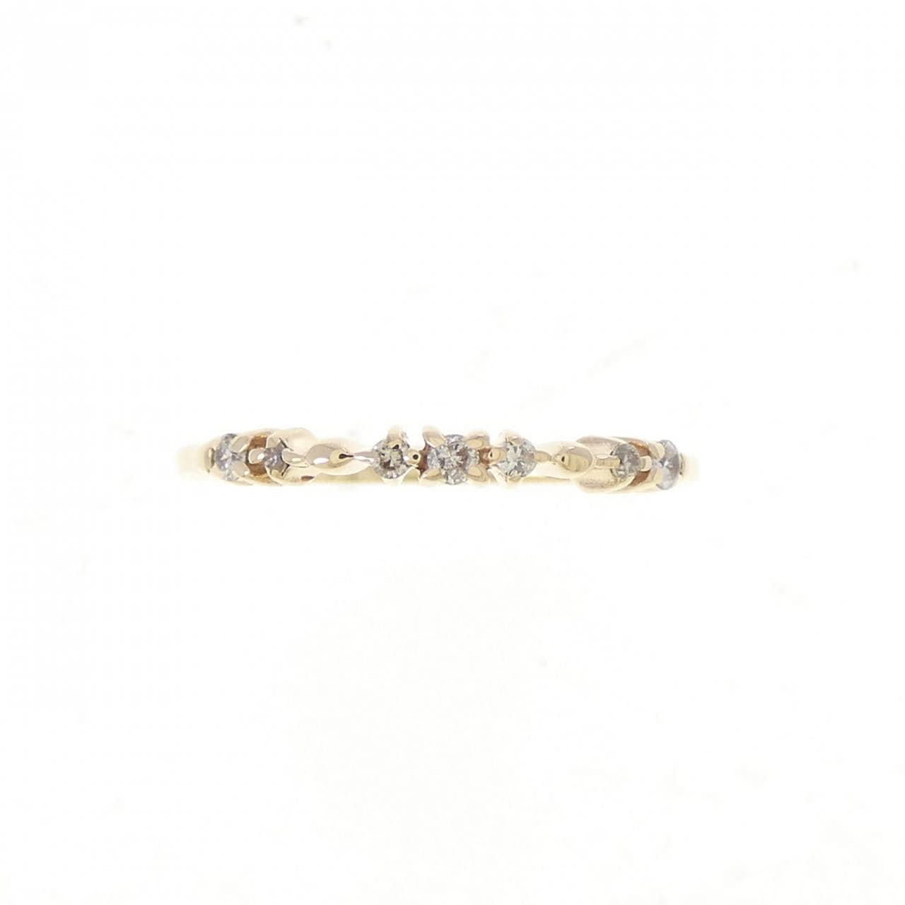 K10YG ダイヤモンド ピンキーリング 0.05CT