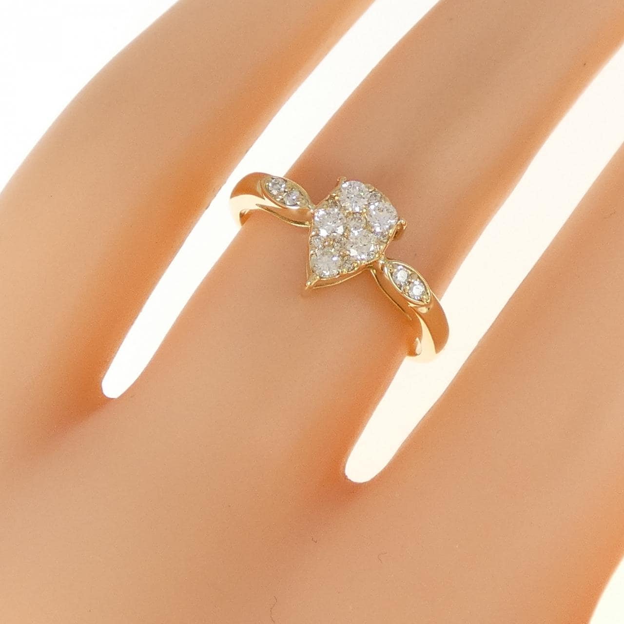 K18YG ダイヤモンド リング 0.25CT