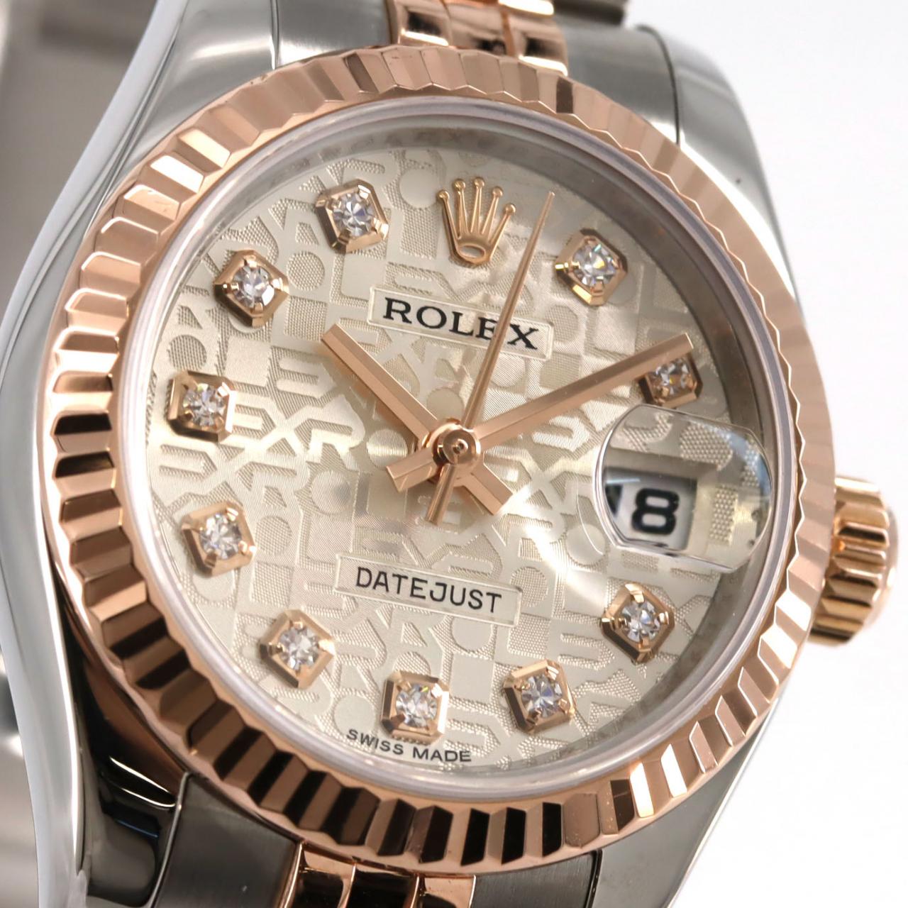 ロレックス デイトジャスト 179171G SSxPG 自動巻 ランダム番