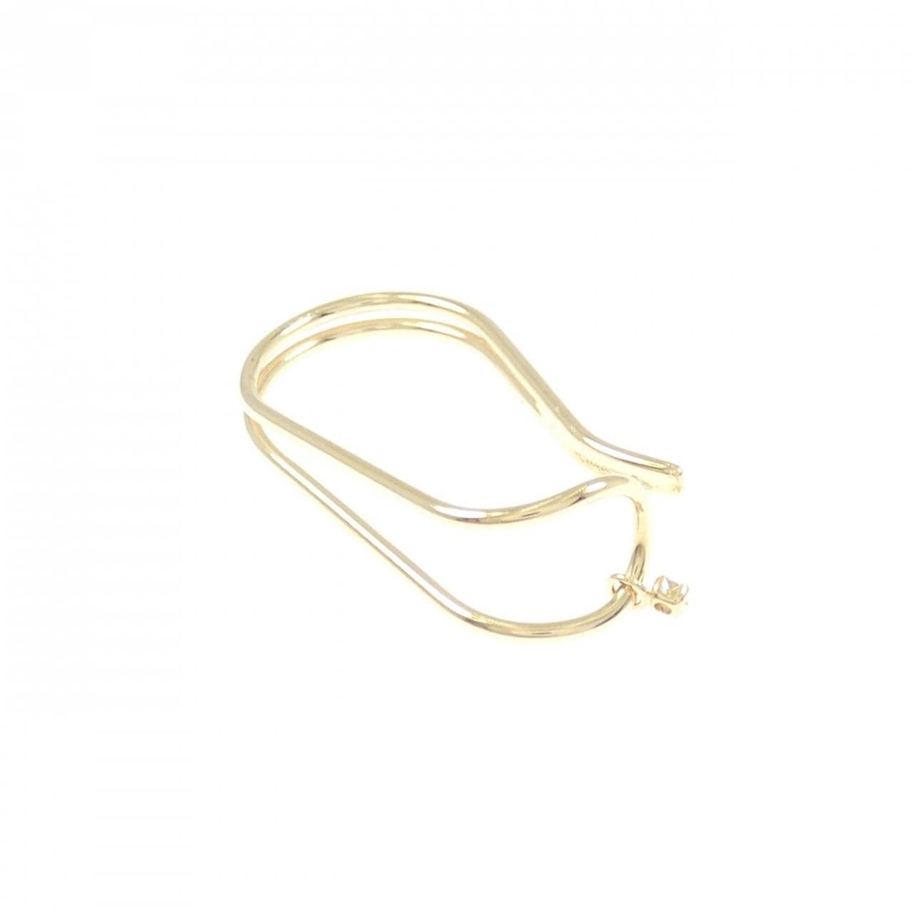 K18YG ダイヤモンド イヤーカフ 0.01CT 片耳