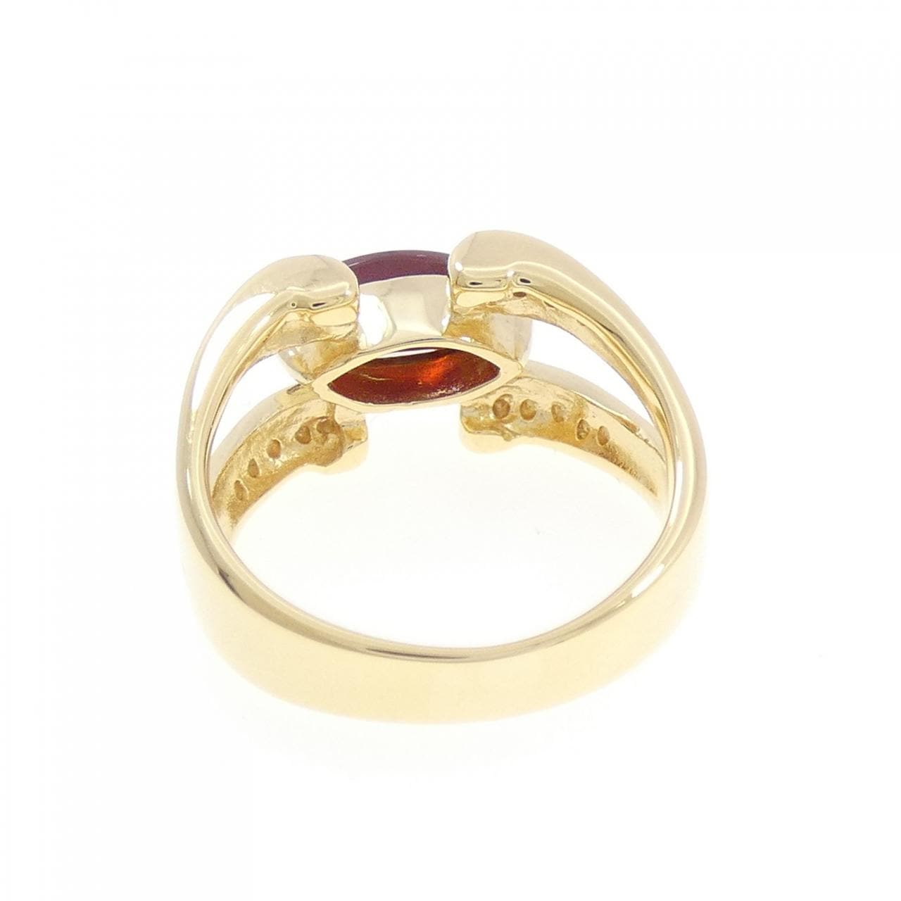 K18YG ガーネット リング