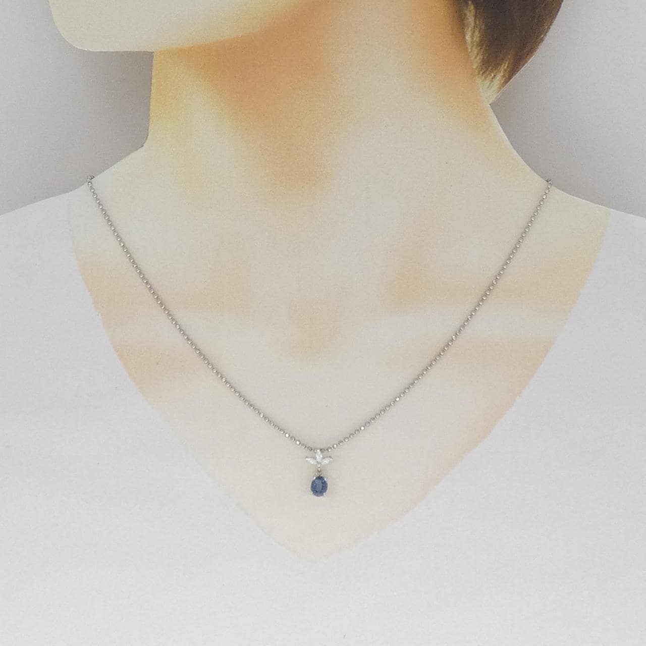 PT900/PT850 サファイヤ ネックレス 0.78CT