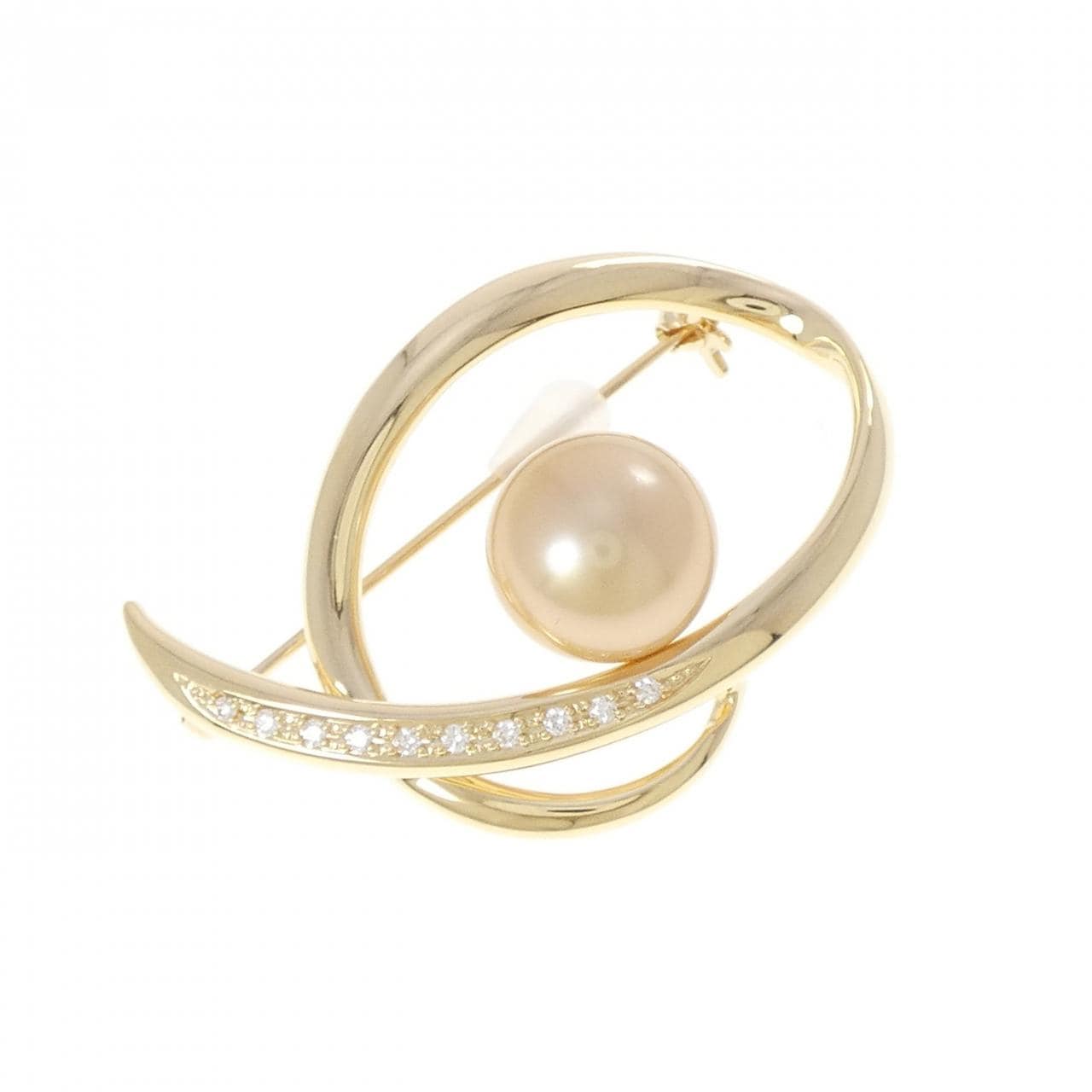 タサキ 白蝶パール ブローチ 11mm