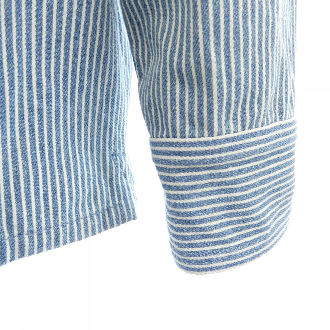 ルイヴィトン LOUIS VUITTON ストライプモノグラムワークウェア HLS05WBX7 デニムジャケット