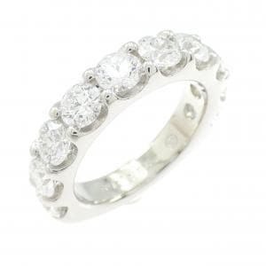 PT950 ハーフエタニティ ダイヤモンド リング 3.160CT