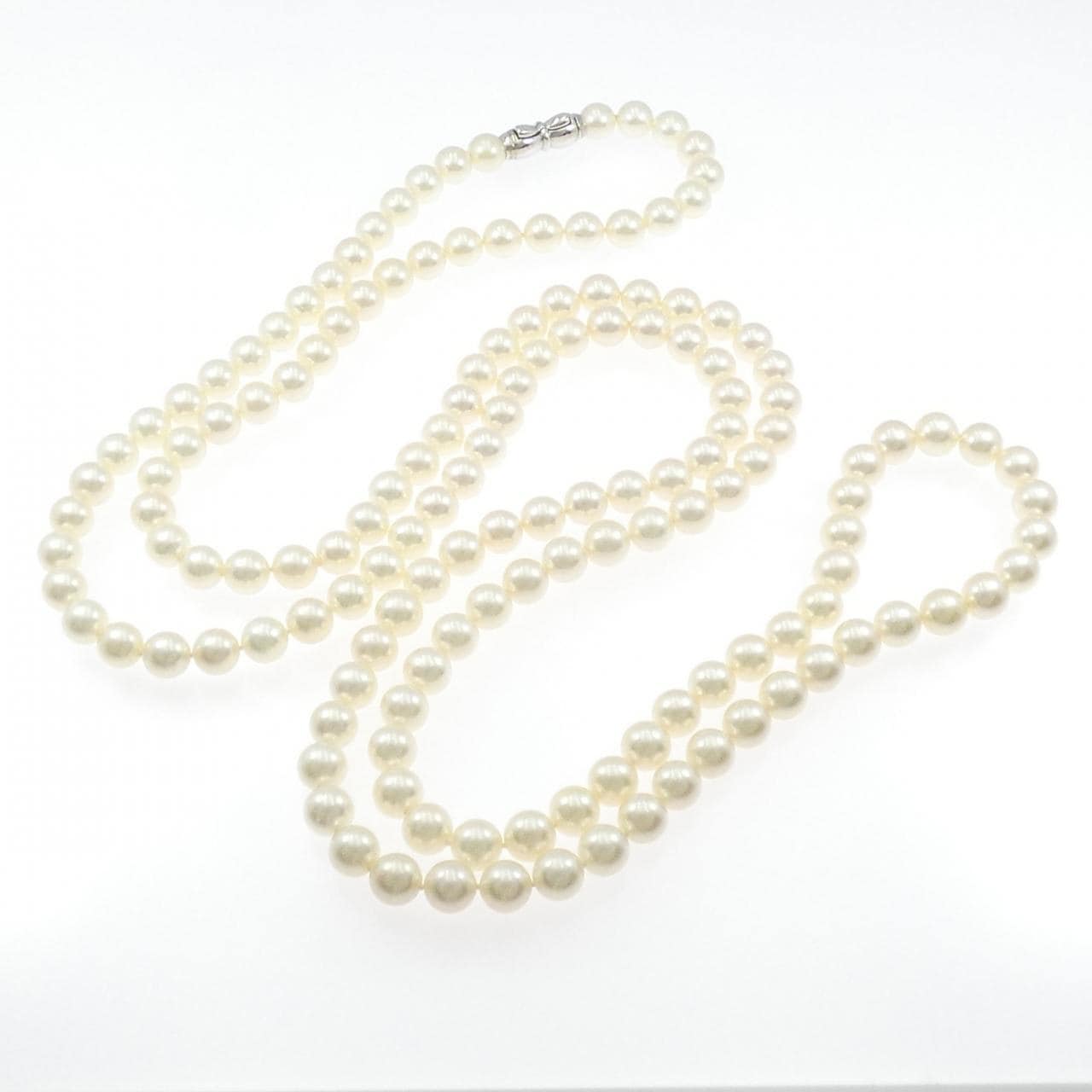 シルバークラスプ アコヤパール ネックレス 8-8.5mm