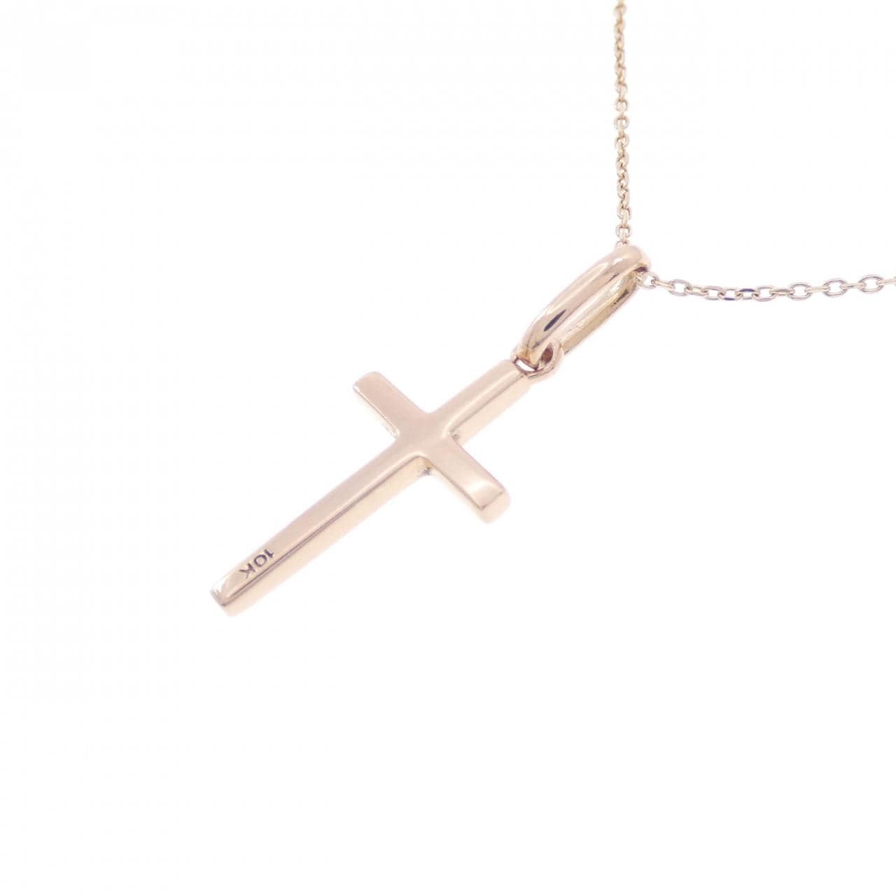 K10PG Cross Necklace