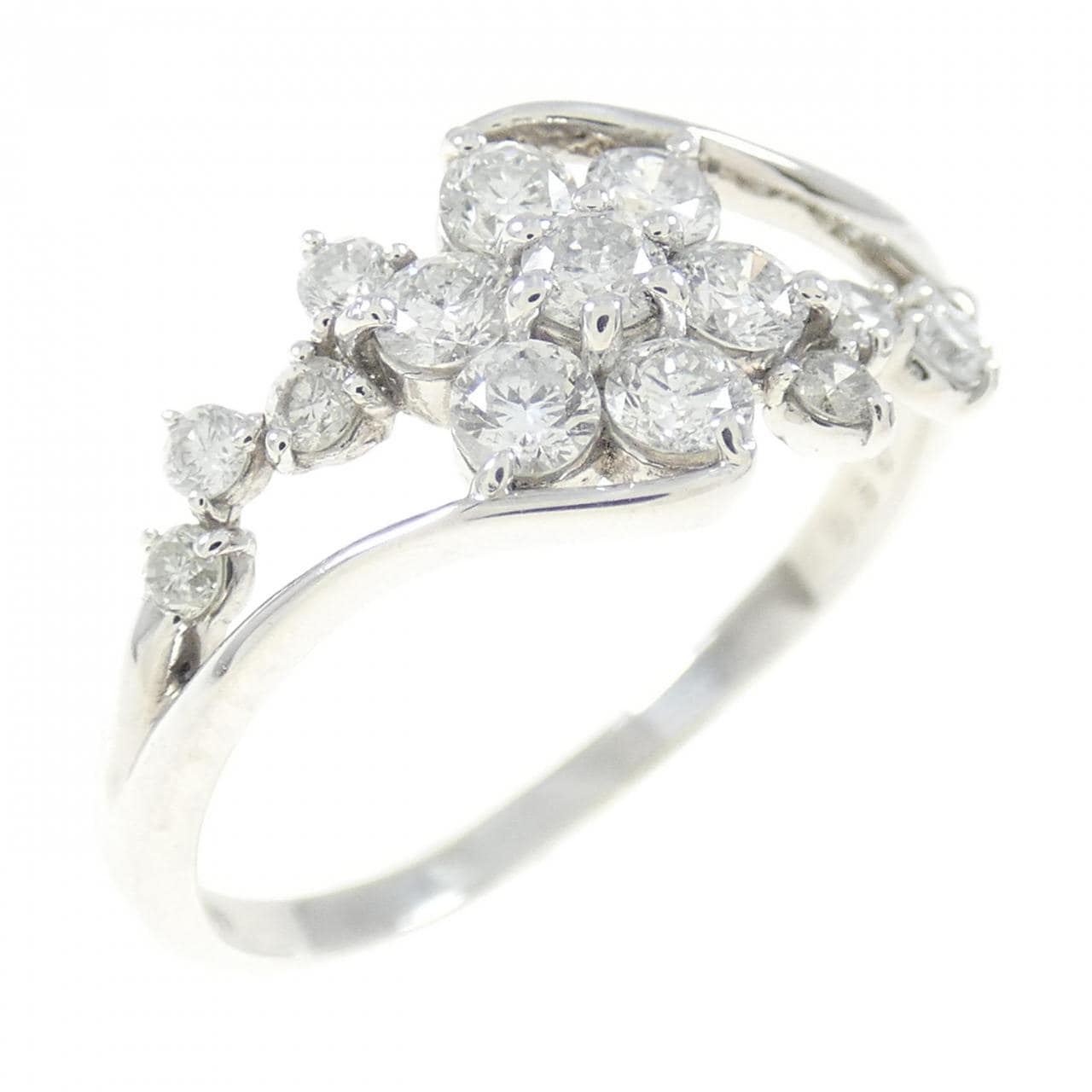 PT フラワー ダイヤモンド リング 0.50CT