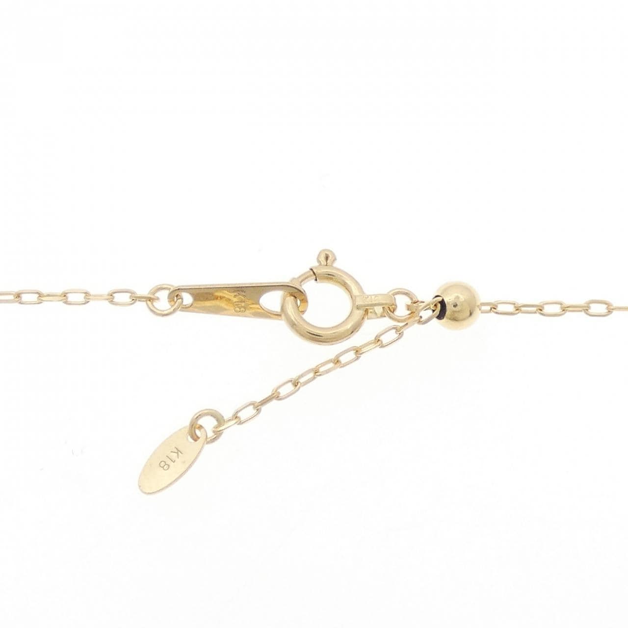 K18YG ソリティア ダイヤモンド ネックレス 1.108CT