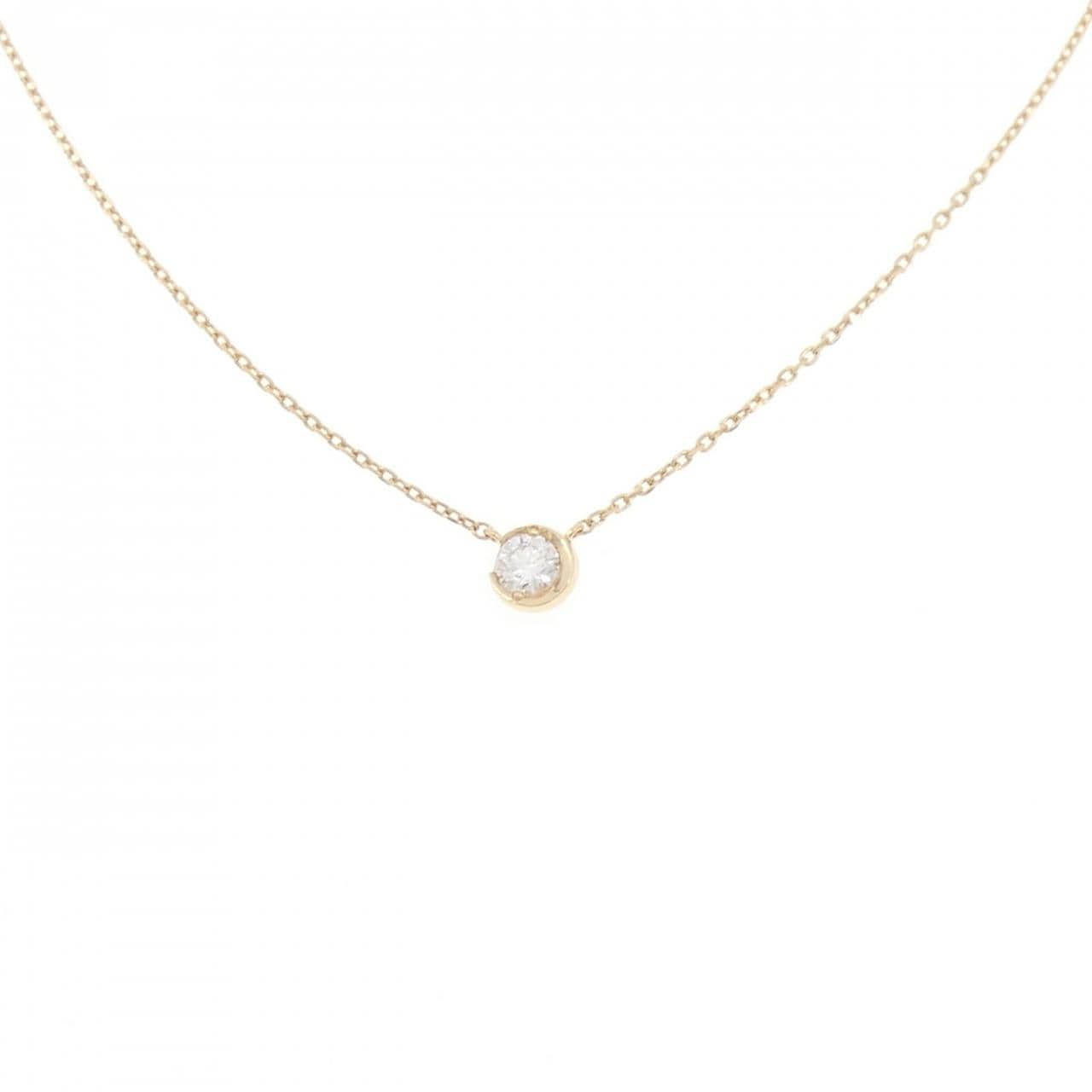 スタージュエリー ムーンセッティング ネックレス 0.10CT