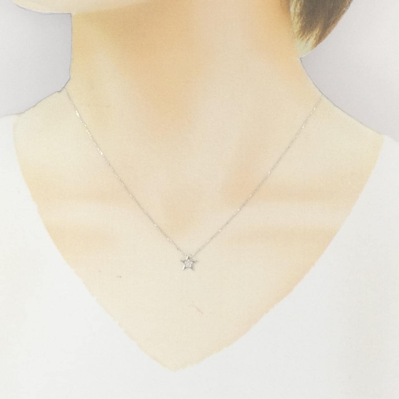 スタージュエリー ダイヤモンド ネックレス 0.02CT
