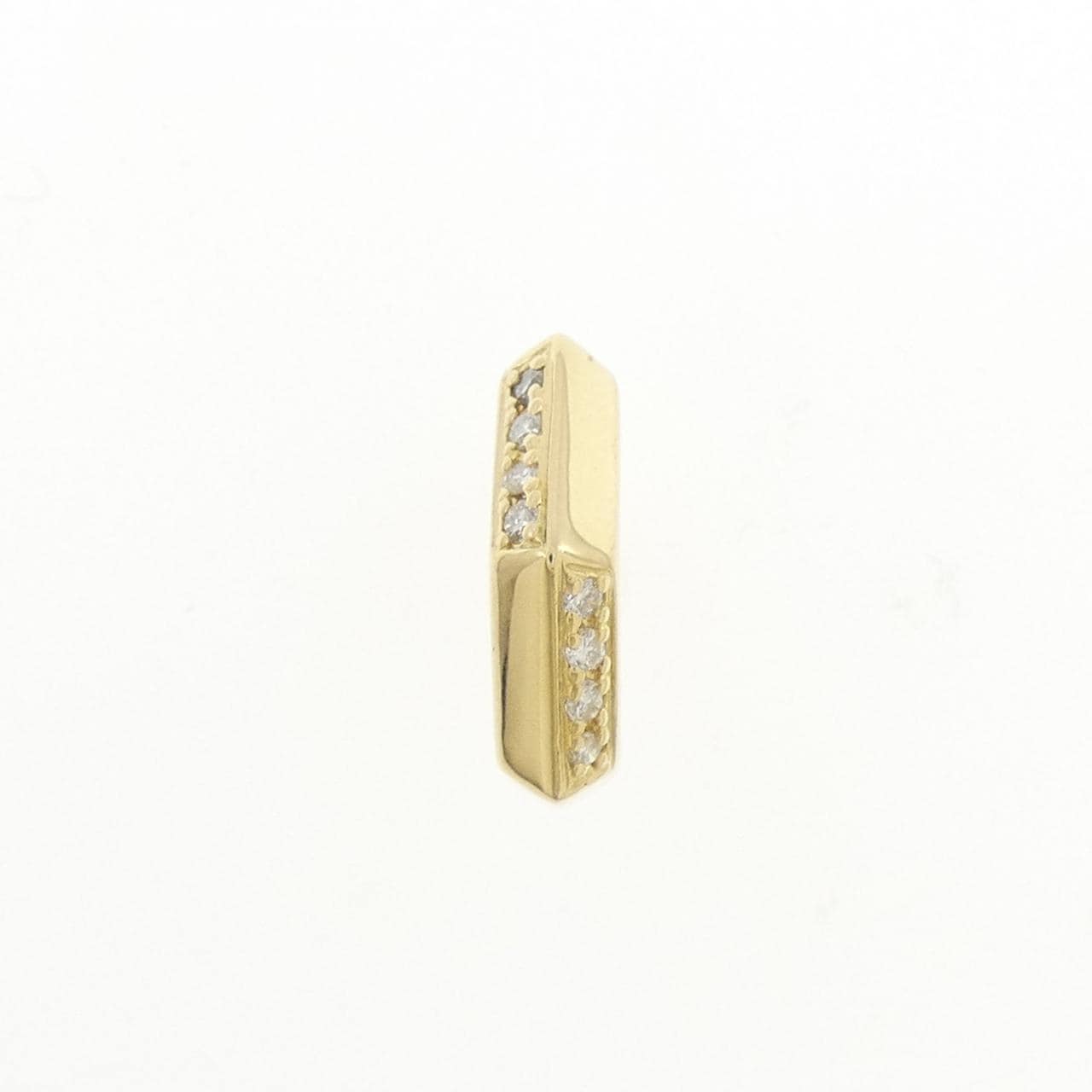 K18YG ダイヤモンド ピアス 0.06CT 片耳