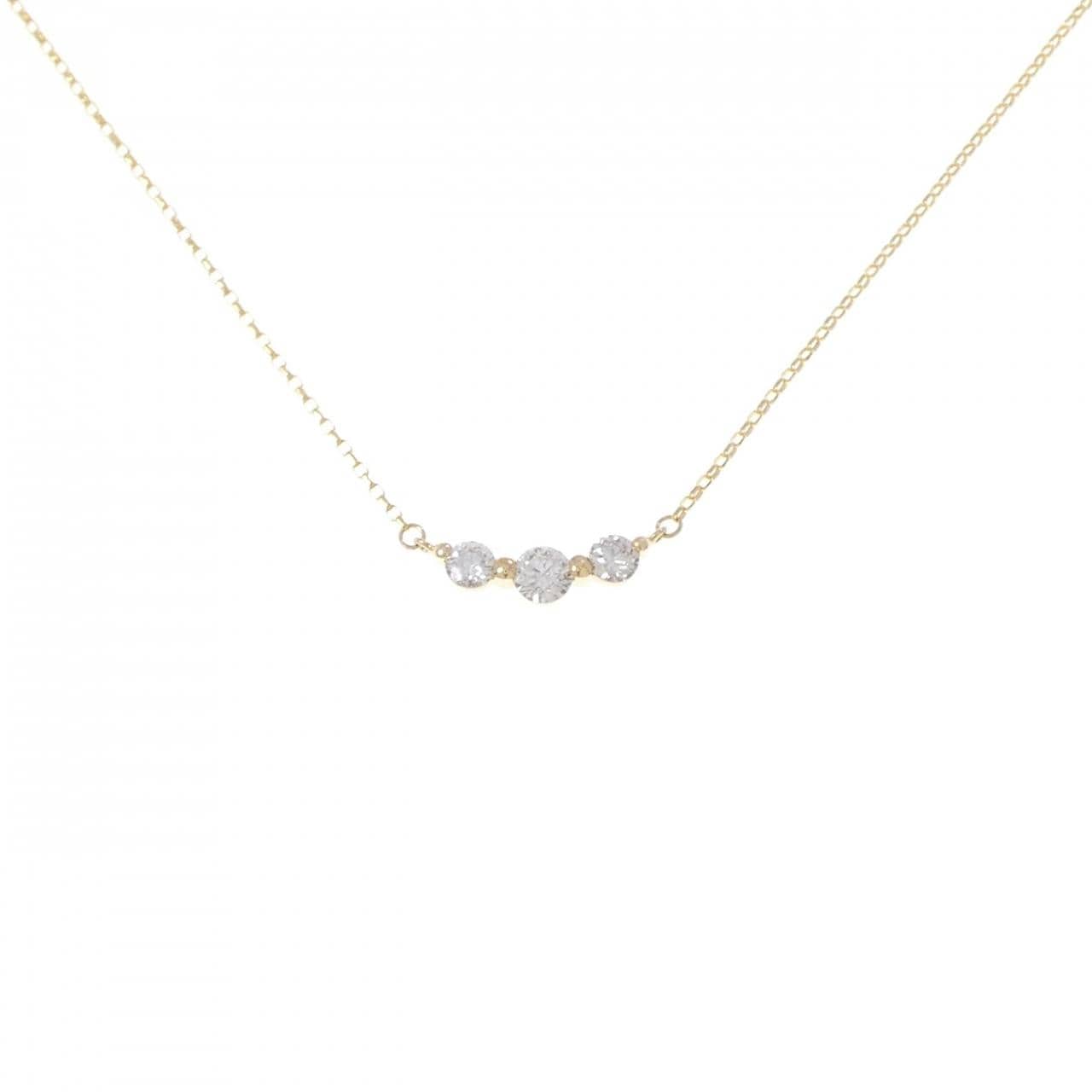 K18YG ダイヤモンド ネックレス 0.30CT