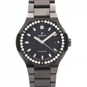 ウブロ クラシックフュージョンブラックマジックブレスレットダイヤモンド 585.CM.1470.CM.1204 セラミック 自動巻