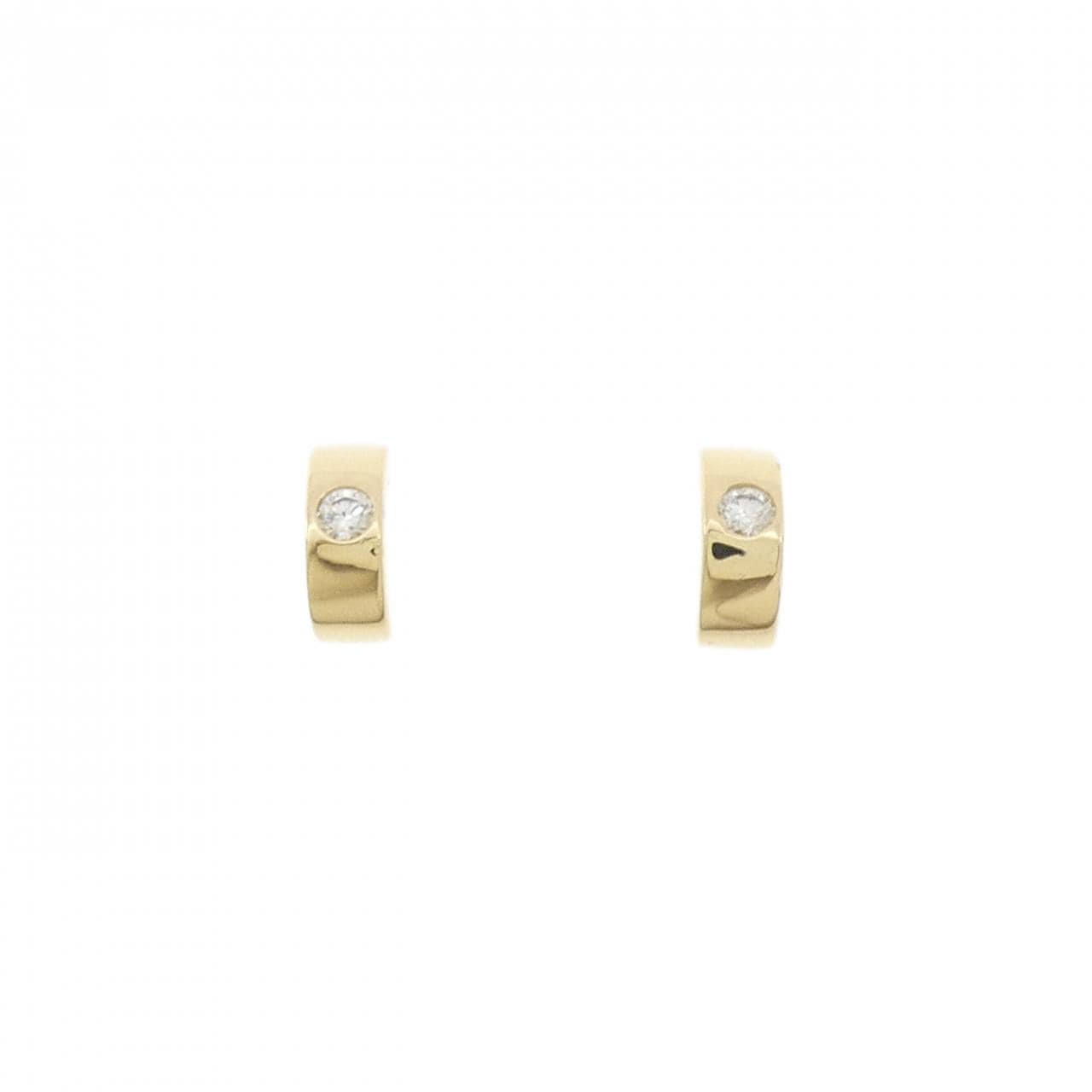 K18YG ダイヤモンド ピアス 0.08CT