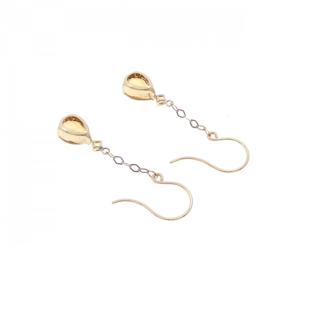 K10YG シトリン ピアス