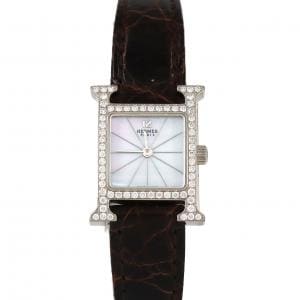 【ノーメンテナンス還元価格】エルメス Hウォッチ WG/D HH1.191 WG クォーツ