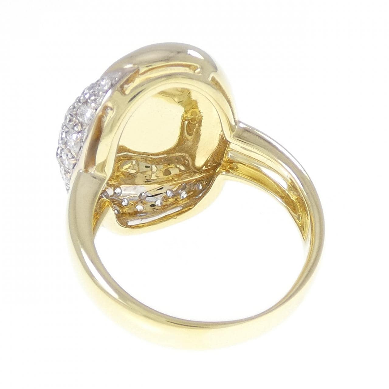 750YG/750WG ダイヤモンド リング 0.77CT