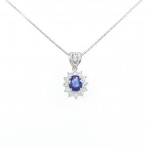 PT900/PT850 サファイヤ ネックレス 0.51CT