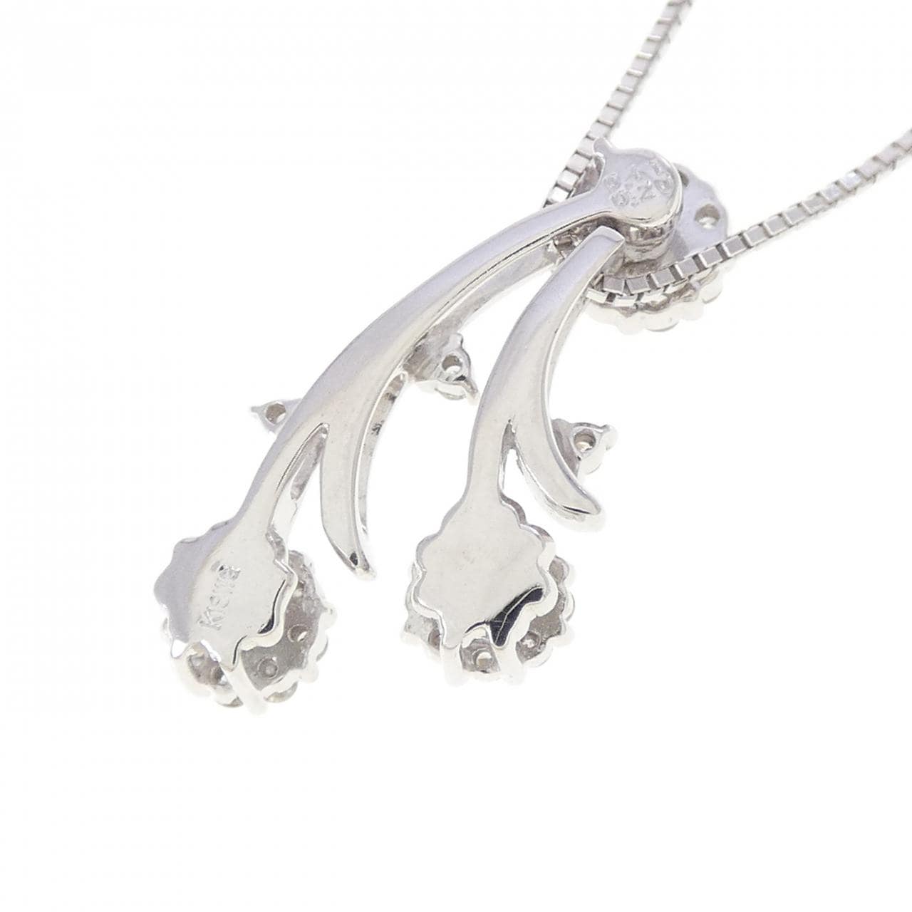 K18WG トルマリン ネックレス 0.11CT