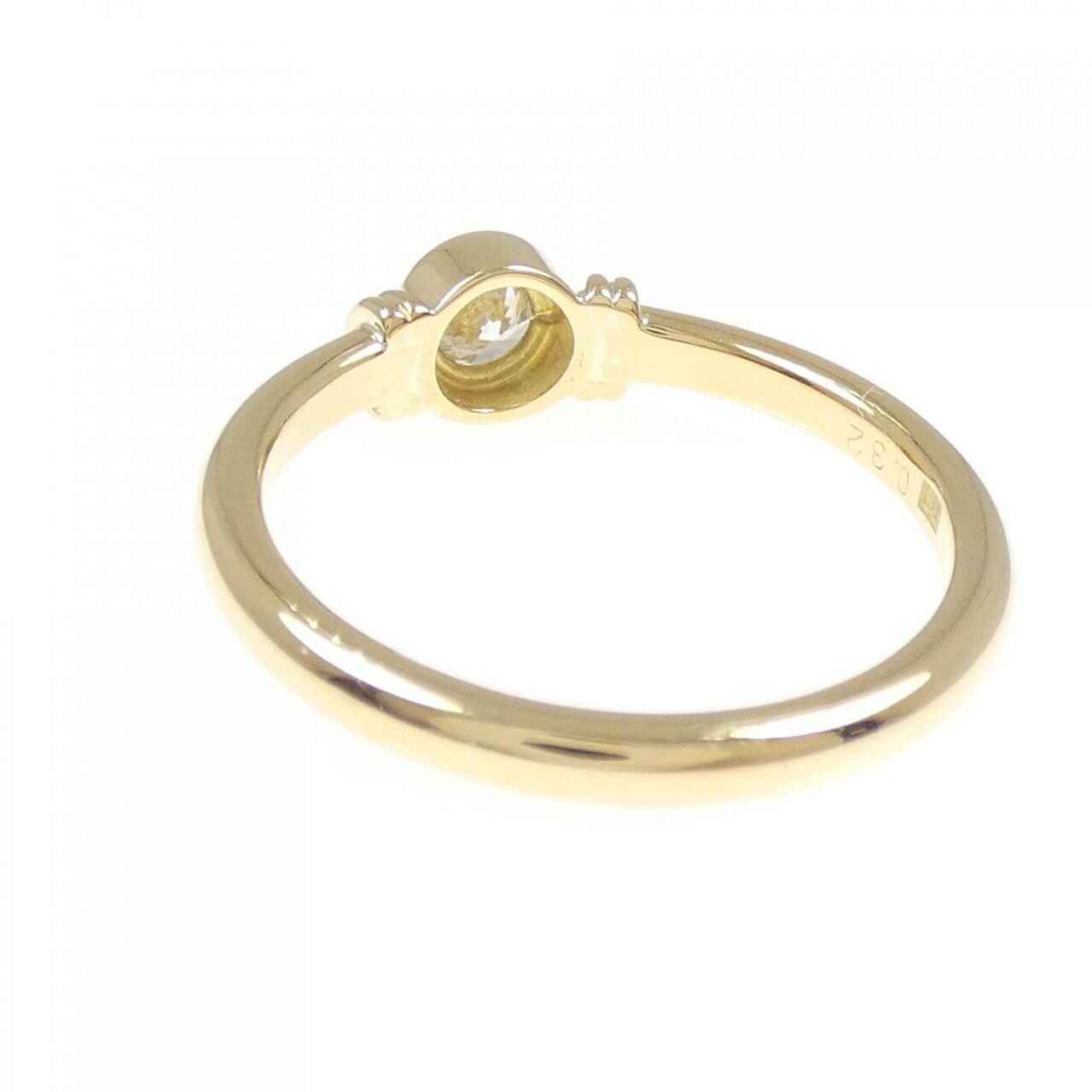K18YG ダイヤモンド リング 0.32CT