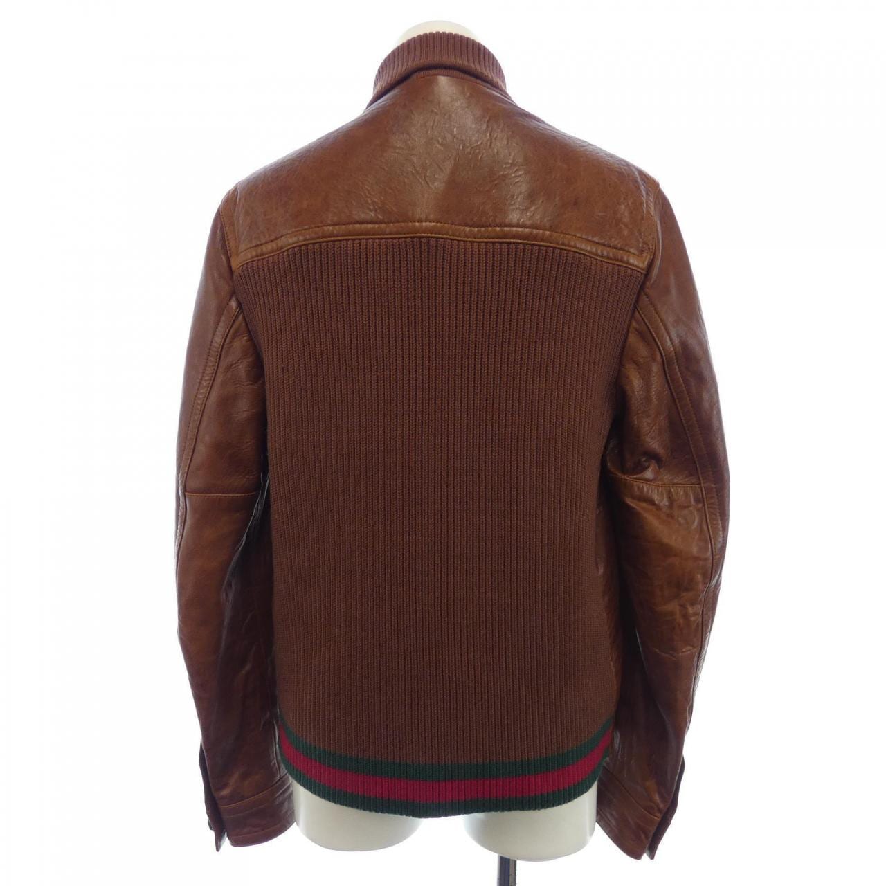 グッチ GUCCI 474055-XG424 レザージャケット