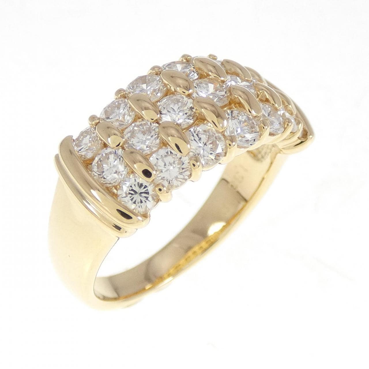 K18YG ダイヤモンド リング 1.38CT