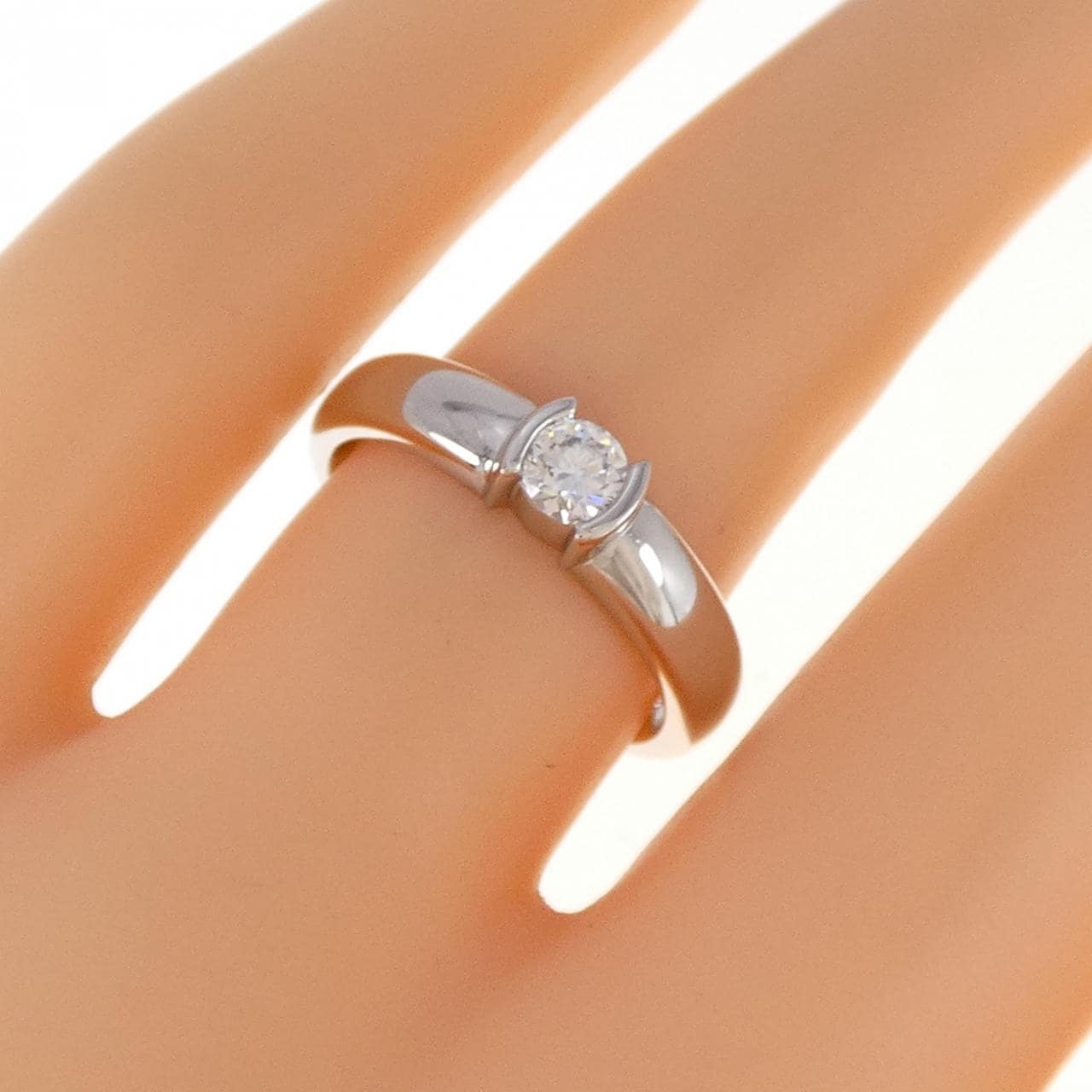 TIFFANY圆点戒指 0.21CT E VVS1 EXT