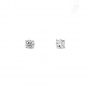PT900 ソリティア ダイヤモンド ピアス 0.50CT