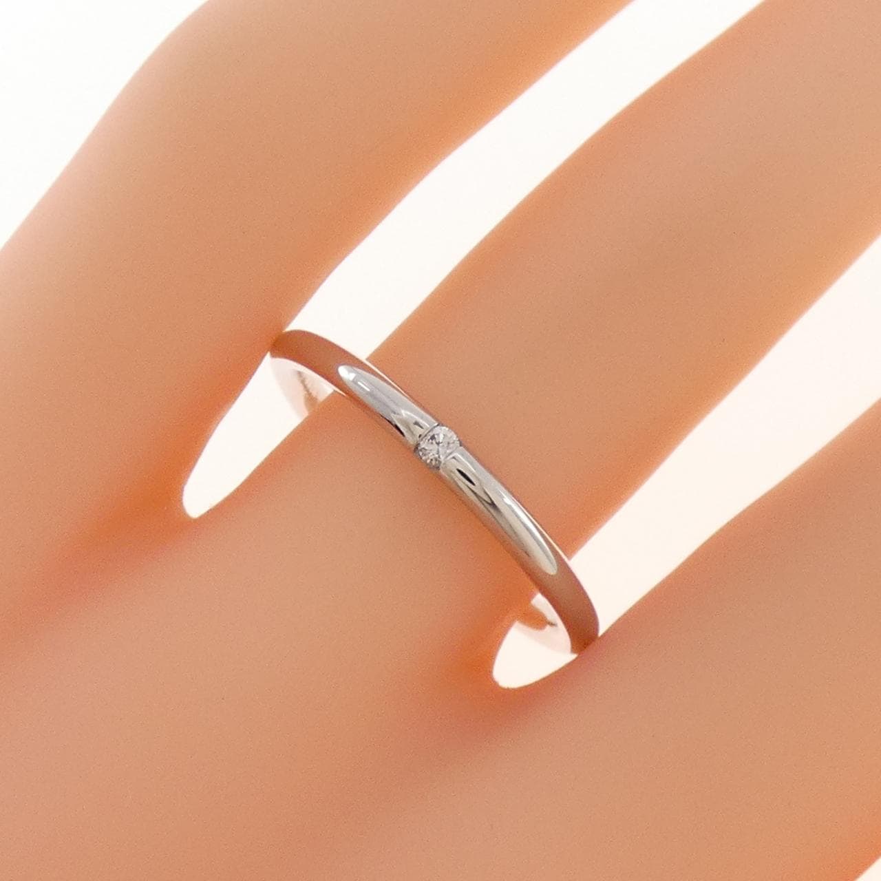 750WG ダイヤモンド リング 0.03CT