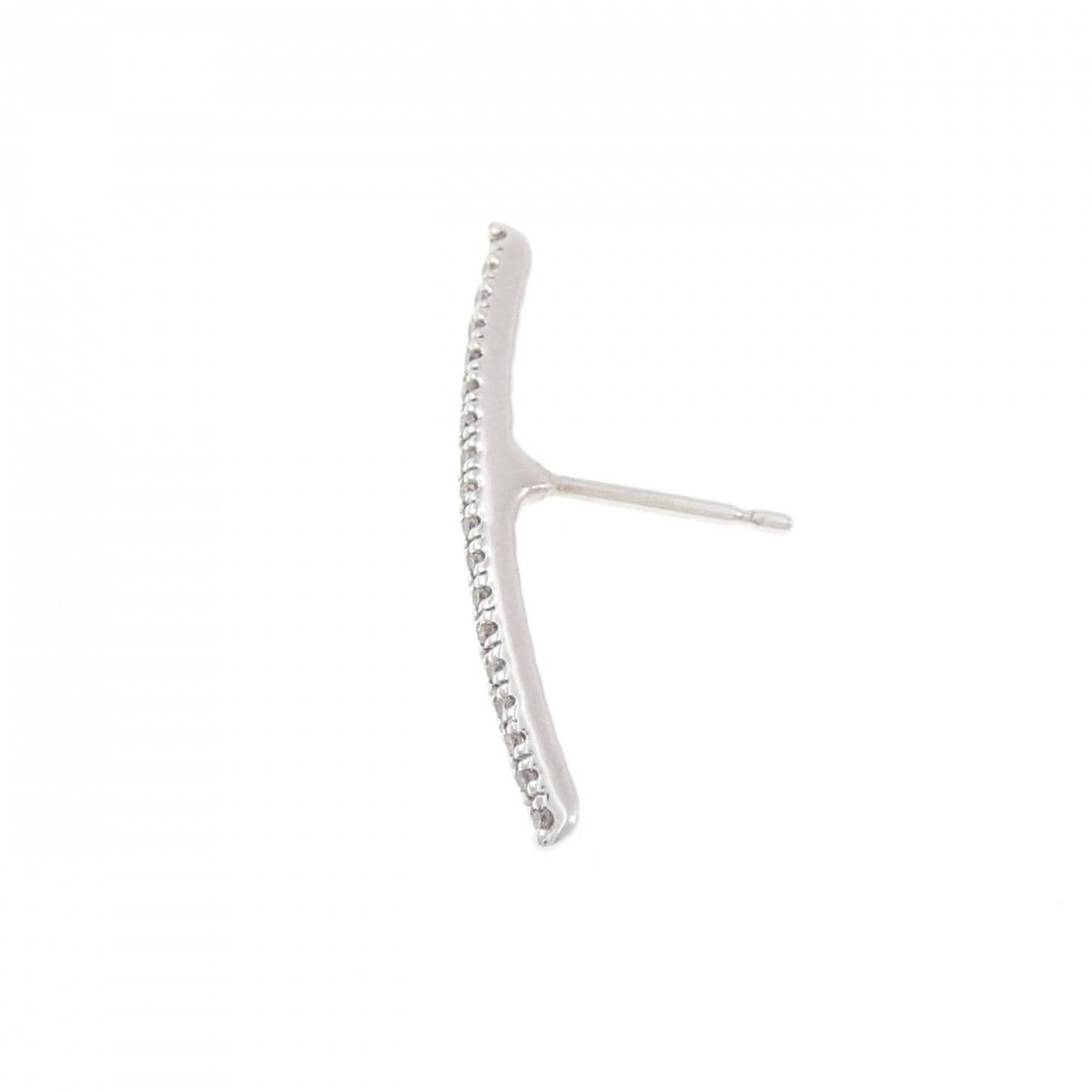 ヒロタカ ゴサマー ロング バー ピアス 0.09CT 片耳
