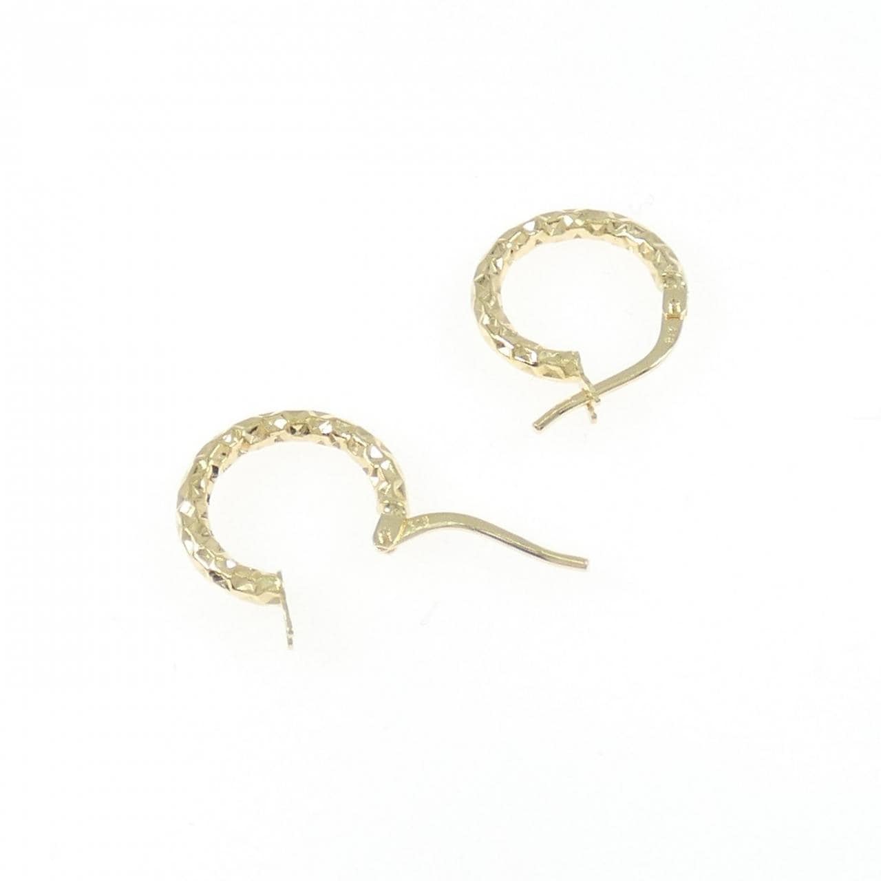 K18YG フープ ピアス