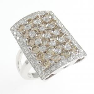 750WG ダイヤモンド リング 2.47CT