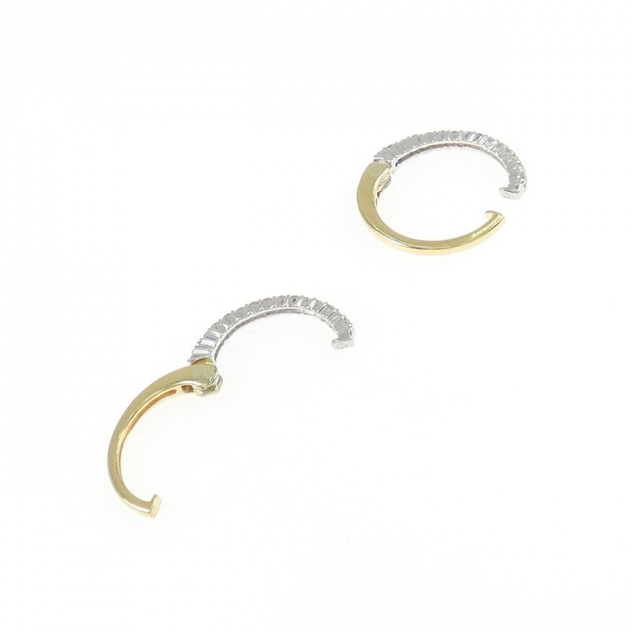K18YG/K18WG ダイヤモンド イヤリング 0.20CT