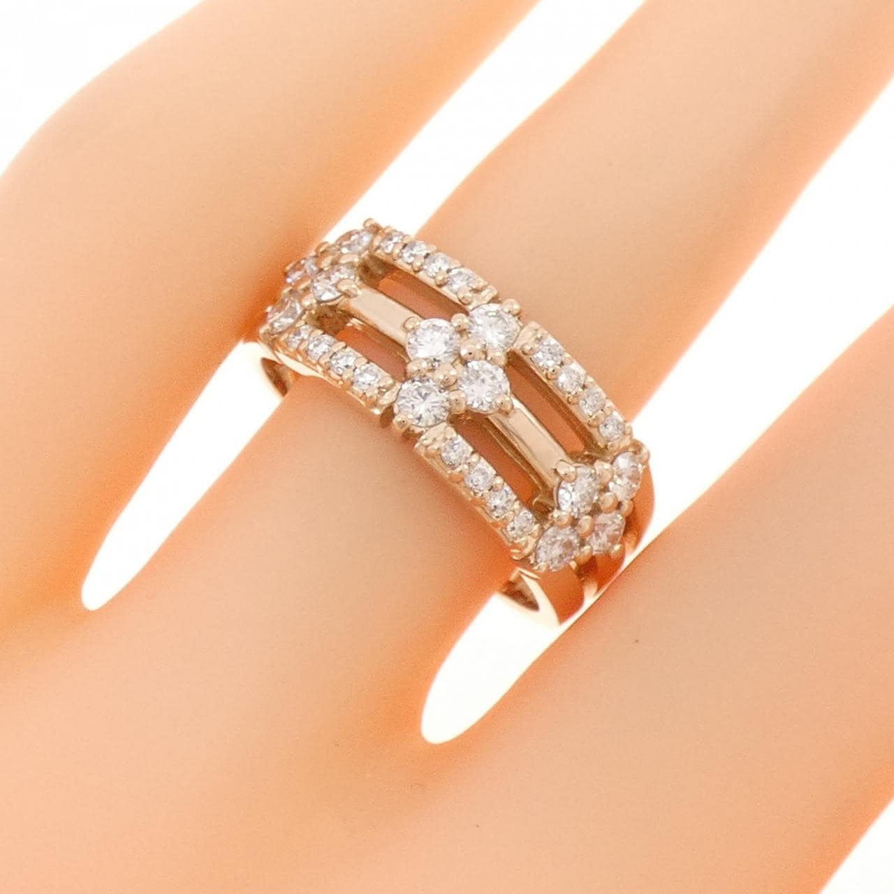 K18PG ダイヤモンド リング 0.68CT