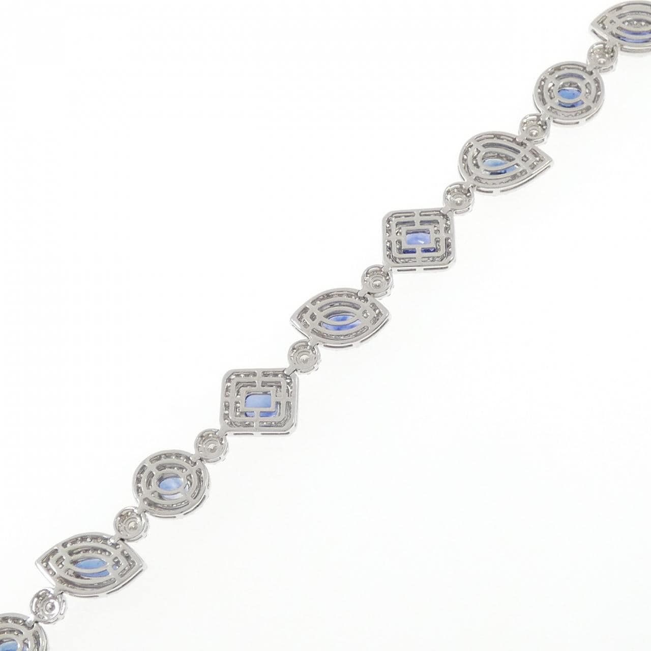 K18WG サファイヤ ブレスレット 8.07CT